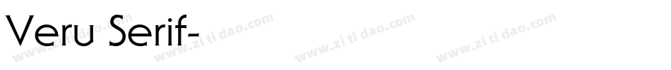 Veru Serif字体转换